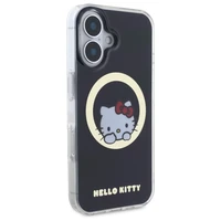 Hello Kitty IML Saldā kaķenīte magnētiskais iPhone 16 viedtālruņa apvalks - melns