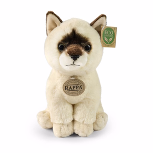 Rappa Soft Collection videi draudzīga reālistiska plīša rotaļlieta – sēdošs Ragdoll kaķis, 23 cm