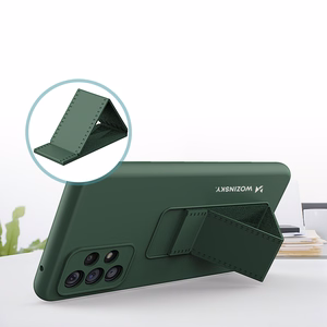 Wozinsky Kickstand Case silikona apvalks ar statīvu Samsung Galaxy A73 rozā