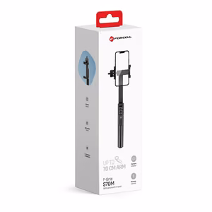FORCELL F-GRIP S70M Selfie statīvs ar bezvadu tālvadību melns