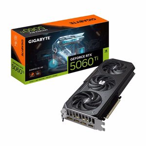 GIGABYTE GeForce RTX 5060 Ti GAMING OC 8G Videokarte - 8GB GDDR7, 128bit, PCI-E 5.0, 2647MHz Core Clock, 3 x DisplayPort, 1 x HDMI, GV-N506TGAMING OC-8GD