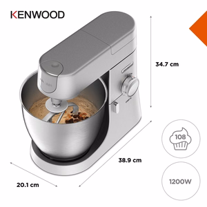 Kenwood Chef XL stacionārais mikseris 1200 W sudraba krāsā