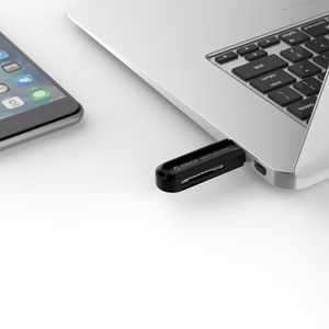 Orico CRS21 USB 3.0 SD un microSD atmiņas karšu lasītājs, melns