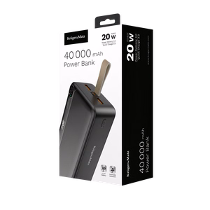 Kruger&Matz 40000 mAh Li-ion ārējais akumulators ar QC un PD