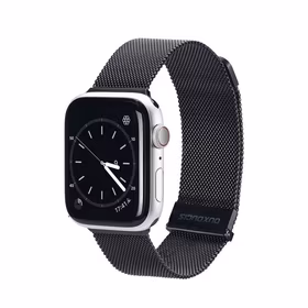 DUX DUCIS siksniņa MILANESE nerūsējošā tērauda magnētiskais Apple Watch 38 / 40 / 41 mm melna