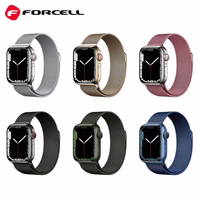 FORCELL F-DESIGN FA03 magnētiskā nerūsējošā tērauda siksniņa APPLE Watch 38 / 40 / 41 mm zila