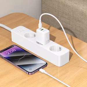 Borofone Lādētājs BN27 USB + Type C - QC 3.0 PD 20W balts