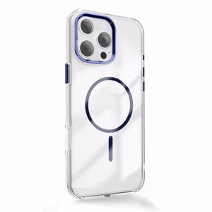 Clear Thin Mag case for iPhone 17 Air 6,6" blue