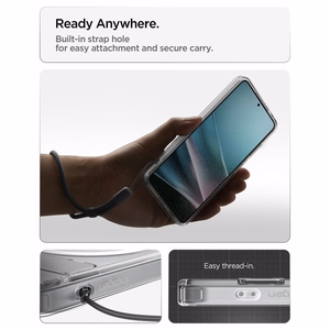 Spigen Ultra Hybrid S Mag MagSafe maciņš priekš Samsung Galaxy S26 - caurspīdīgs un balts