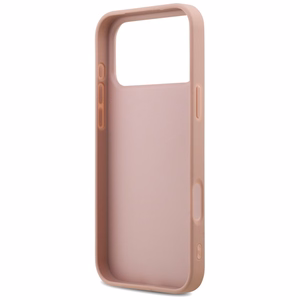 Guess Fixed Glitter Big 4G Чехол для iPhone 17 Pro Max - розовый
