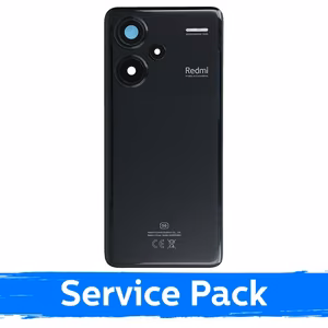 Задняя крышка совместимая с Xiaomi Redmi Note 13 Pro+ 5G / Midnight Black / (Service Pack)