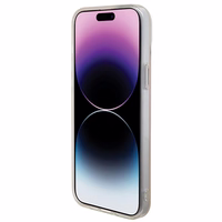 Guess IML Iridescent Magnētiskais viedtālruņa apvalks iPhone 15 Pro - rozā
