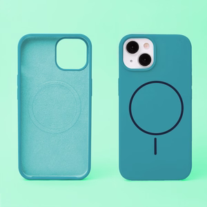 Silicone Thin Mag maciņš iPhone 15 6,1" tirkīza