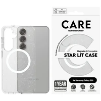 CARE by PanzerGlass Flagship Urban Combat Starlight White QI viedtālruņa apvalks Samsung Galaxy S25 - caurspīdīgs