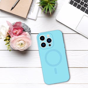 TEL PROTECT MagSilicone Viedtālruņa apvalks Iphone 11 - gaiši zils