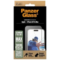PanzerGlass aizsargstikls alumīnija rāmis iPhone 16 Pro Max 6.9" īpaši plats 2852
