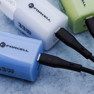 Kabelis FORCELL F-ENERGY C341 USB A uz Micro USB QC3.0 2,4A 18W Silikoninis 1 m melns (m)