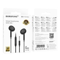 Borofone austiņas BM100 Max Fuente ar mikrofonu melnas