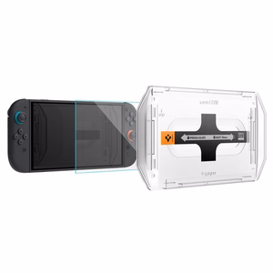 Spigen Glas.Tr "EZ FIT" grūdētais stikls 2-vnt komplekts Nintendo Switch 2 - Skaidrs