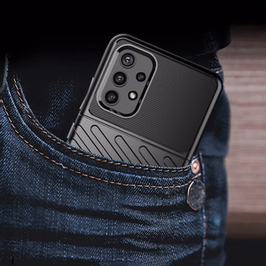 Thunder Case elastīgs izturīgs izturīgs apvalks TPU viedtālruņa apvalks Samsung Galaxy A72 4G zils