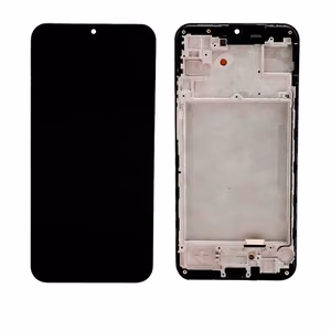 LCD displejs saderīgs ar Samsung A155 A15 4G / A156 A15 5G melns ar rāmi HQ