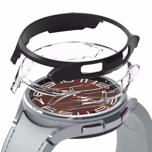 Ringke Slim 2 daļu viedtālruņa apvalks Samsung Galaxy Watch 6 Classic 43mm - melns un caurspīdīgs
