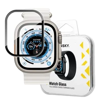 Wozinsky Full Glue Tempered Glass rūdītais stikls Apple Watch 49mm 9H pilnekrāna ar melnu rāmi