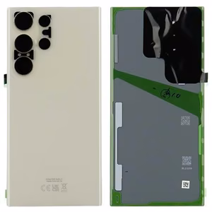 Aizmugurējais vāciņš Samsung S918 S23 Ultra krēmkrāsas oriģināls (service pack)