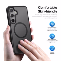 DUX DUCIS viedtālruņa apvalks YIND saderīgs ar MagSafe SAMSUNG S25 Plus melns