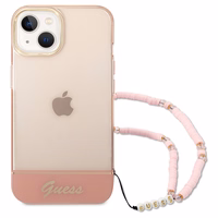 Guess GUHCP14MHGCOHP iPhone 14 Plus 6.7 "rozā/rozā cietais apvalks Translucent Pearl Strap