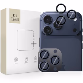 Tech-Protect Camring Fit+ kameras vāciņš, paredzēts iPhone 14 Pro / Max / 15 Pro / Max / 16 Pro / Max / 17 Pro / Max – zils