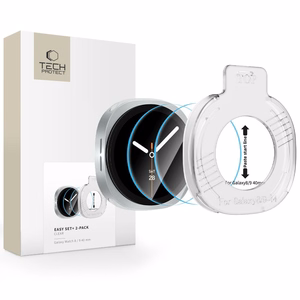 Tech-Protect Easy Set+ 2-Pack Tempered Glass for Samsung Galaxy Watch Ultra 40mm