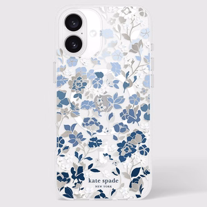 Kate Spade New York Protective Gems MagSafe - Case for iPhone 16 Plus (Flowerbed Blue)