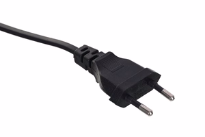 SAVIO Power cable 2pin (M) 3m CL-105 melns