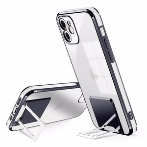 TEL PROTECT luksusa viedtālruņa apvalks ar statīvu paredzēts iPhone 11 Pro – melns