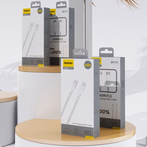 Dudao L9C Max 240W PD USB-C - USB-C kabelis 1.2m - balts