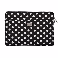 Wonder Planšetdatora maciņš 15-16 collas melns ar taškotu rakstu