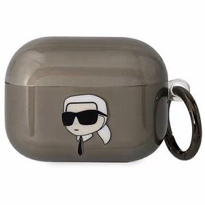Karl Lagerfeld KLAPHNIKTCK AirPods Pro apvalks melns/melns Karl's Head