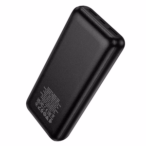 Ārējais akumulators Hoco J153A, 20000 mAh, 2 A, 10 W, melns