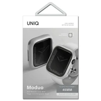 Uniq Moduo apvalks Apple Watch 4/5/6/7/8/SE/SE2 44/45mm - krīta pelēka