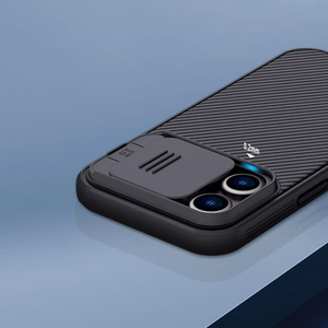 Nillkin CamShield Pro Case iPhone 14 Pro Max бронированный чехол с защитой камеры синий