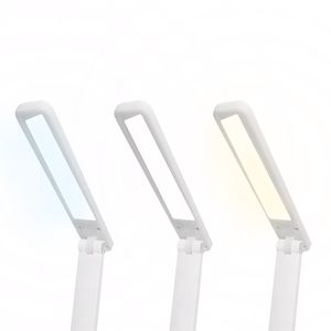 LED galda lampa 3W, 3000/4500/6000K, regulējama, 1200mAh, balta, LTC