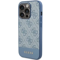 Guess 4G Stripe Collection viedtālruņa apvalks iPhone 15 Pro - zils