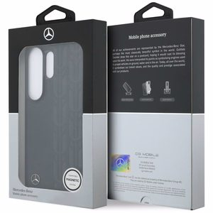 Mercedes Laurel Leaves MagSafe Maciņš for Samsung Galaxy S26 Ultra - melns