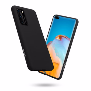 Crong Color Cover vāciņš ierīcei Huawei P40, melns