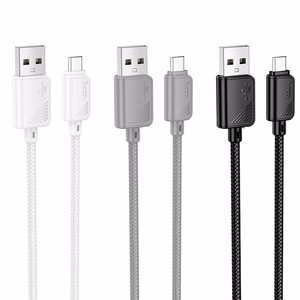 Kabelis USB A uz Micro USB Hoco 2,4A 1 m X113 melns