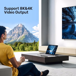 UNITEK USB-C 4.0 PD 100W 40 GBPS 8K 2M kabelis