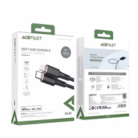 Acefast kabelis MFI USB Type C - Lightning 1.2m, 30W, 3A melns (C2-01 melns)
