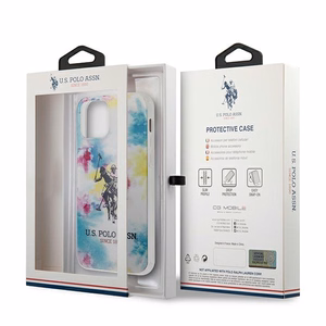 US Polo USHCP12MPCUSML Tie & Dye Collection vāciņš ierīcei iPhone 12 / 12 Pro 6.1", daudzkrāsains