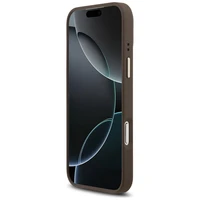 Guess 4G PU Classic Logo Magnētiskais viedtālruņa apvalks iPhone 17 Pro Max - brūns